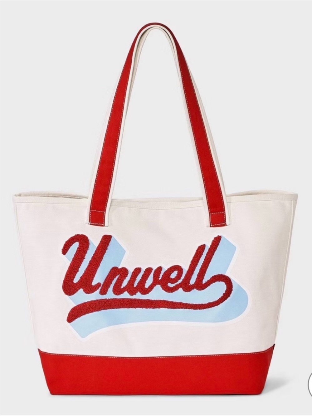 Unwell Red and White Canvas
Tote Bag